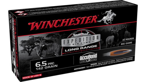 opplanet winchester expedition big game long range 6 5 prc 142 grain accubond lr rifle ammo 20 round s65plr main 1